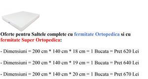 Vand Saltele Saltea 200 x 140 x 18 si 19 si 20 CM, Noua, 620 Lei si 670 Lei
