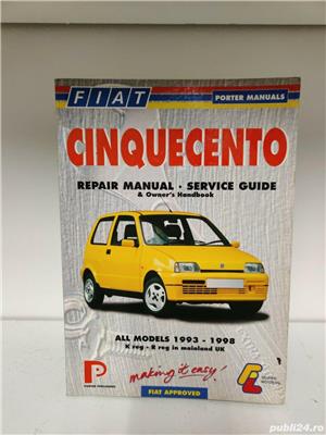 Haynes Fiat Cinquecento 1993-1998 manual reparatii auto, manual Porter - imagine 7