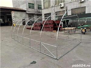 Solar gradina cu schelet metalic 6x 3 m cu ferestre de aerisire