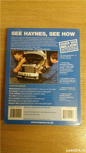 Haynes: Citroen C1, C3, C5, manuale reparatii auto, anii 2001-2011 - imagine 2