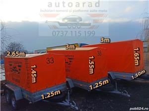 inchiriez platforma 6m cu 3 axe inchirieri remorci cu 1,2 sau 3 axe platforme atv remorca moto - imagine 14