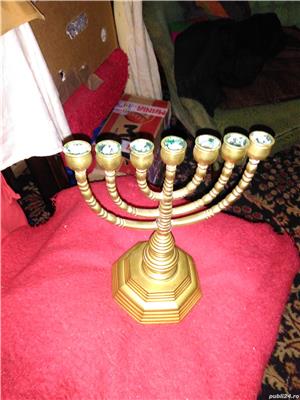 menora bronz masiv vintage