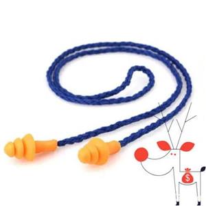 Dopuri de urechi din silicon cu snur, antifoane interne refolosibile