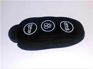 Husa de protectie silicon carcasa cheie auto Tesla Model S, 3 butoane