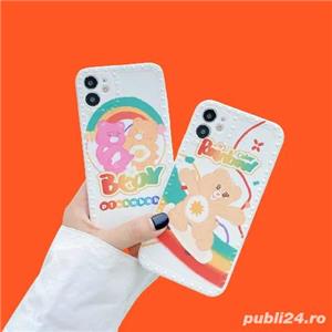Husa protectie silicon telefon iPhone 12 Pro, carcasa model Bear Cute