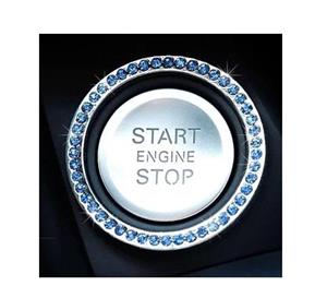 Buton ornament inel strasuri trim decor auto pornire START STOP oprire 