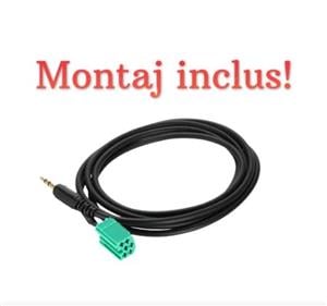 Cablu auxiliar aux in jack audio Renault Clio Megane Laguna radio auto