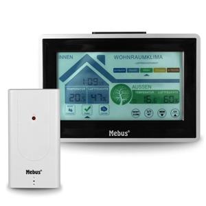 Statie meteo controlata radio cu senzor exterior-interior,afisaj tactil colorat,higrometru, Nou ! - imagine 8