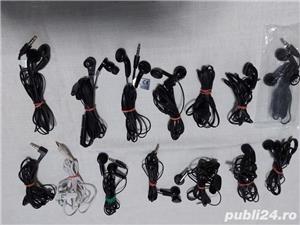 Casti stereo handsfree pe fir, noi/nefolosite, originale, cu microfon, HI-FI, diferite modele - imagine 3