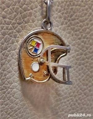 Pandantiv logo NFL de colectie an 1984 din argint aurit