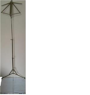 Portativ stativ muzical partitura note inox, pliabil nou, inalt 150 cm - imagine 4