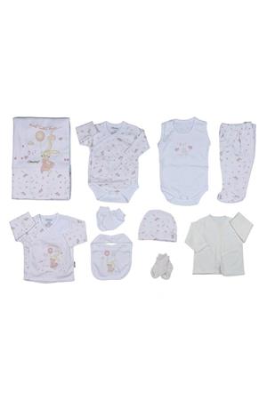 Set 10 piese cadou nou-nascut alb  - imagine 3