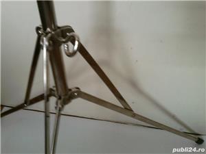 Portativ stativ muzical partitura note inox, pliabil nou, inalt 150 cm - imagine 8