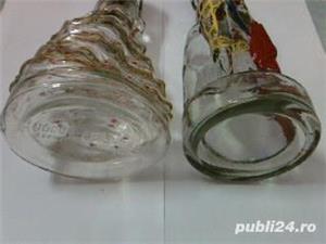 Barbat si femeie, cadou de nunta, sticle modelate manual de sticlar spaniol - imagine 6