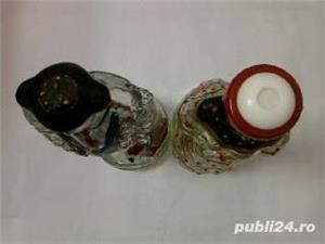 Barbat si femeie, cadou de nunta, sticle modelate manual de sticlar spaniol - imagine 8