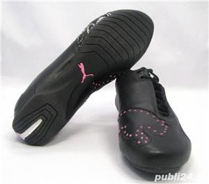 Adidasi piele Puma Future Cat Big absolut noi nr. 35,5 si 37, cu efect de diamante roz