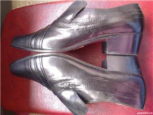 Pantofi barbati piele noi Anglia, eleganti pt. nunta, birou: James Granville nr. 44, 45, 46 - imagine 3