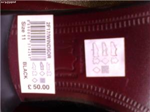 Pantofi barbati piele noi Anglia, eleganti pt. nunta, birou: James Granville nr. 44, 45, 46 - imagine 4