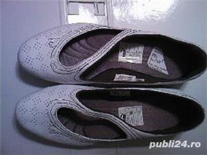 Puma Vitta, balerini piele noi argintii sau albi nr. 39 reducere 50% - imagine 3