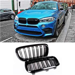 Bmw grile bmw centrale duble bmw x6 bmw x6m bmw f16 negru logo x6m