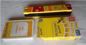 Muzicuță lemn și pachet (nou) cărți PICTIONARY game