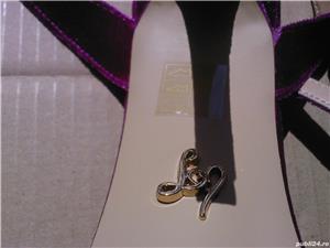 Pantofi, sandale dama noi Lipsy London catifea roz "Pink Velvet" nr. 40, toc 11 cm - imagine 7