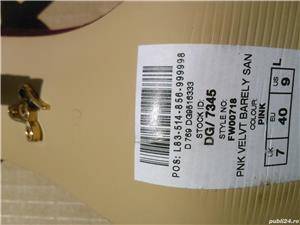 Pantofi, sandale dama noi Lipsy London catifea roz "Pink Velvet" nr. 40, toc 11 cm - imagine 6