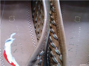 Pantofi barbati noi piele maro impletiti Next UK, nr. 39, 42, 43 - imagine 8