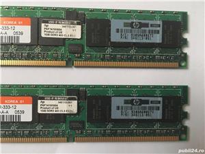 Memorii server 1GB PC2-3200R ECC DDR2 SDRAM 240 pin DIMM HP 345113-051 de la data center din UK - imagine 3