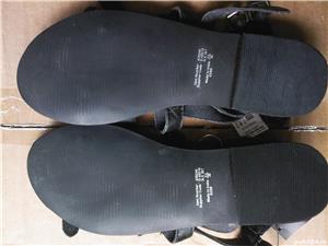 Sandale romane noi piele naturala neagra, Next UK, nr. 35.5 si 36 - imagine 3