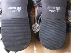 Sandale romane noi piele naturala neagra, Next UK, nr. 35.5 si 36 - imagine 4