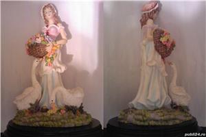 Domnisoara, cos de flori si gaste, colectia Leonardo