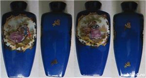 Vaza vintage portelan fin Limoges la Reine Franta, scena romantica