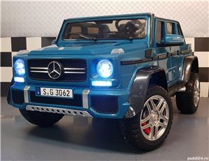 Masinuta electrica Mercedes G650 MAYBACH 4WD cu Mp4 Albastru Nou