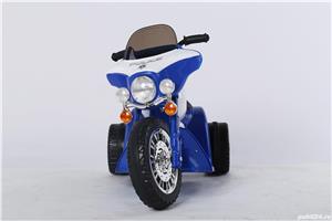 Motocicleta electrica de Politie JT568 cu 3 roti Albastru Nou