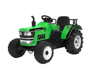 Tractoras pentru copii HL2788 cu 2 Motoare, 12V,Telecomanda Verde Nou