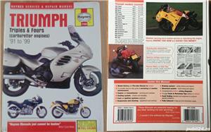 Manuale moto Haynes Ducati V-Twins; Triumph Triples & Fours, Daytona, Speed Triple, Sprint, Tiger - imagine 3