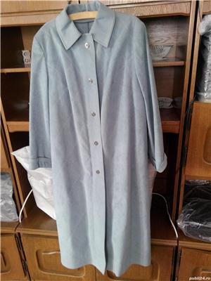 Vand convenabil pardesiu nou dama piele intoarsa M46-48 XL - imagine 3