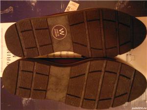 Pantofi dama noi piele lac maro Next Anglia, nr. 40 Forever Comfort model cu franjuri - imagine 4