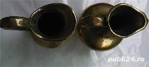 Vaza vintage, bronz masiv turnat manual Germania - imagine 6
