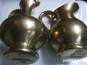 Vaza vintage, bronz masiv turnat manual Germania - imagine 3