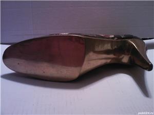 Pantof dama vintage alama bronz emailat Anglia - imagine 3