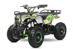 Mini ATV electric pentru copii NITRO Torino Quad 1000W 48V GRAFITI Verde Nou - imagine 2