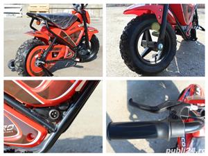 Mini Motocicleta electrica pentru copii NITRO ECO Flee 250W Rosu Nou - imagine 4
