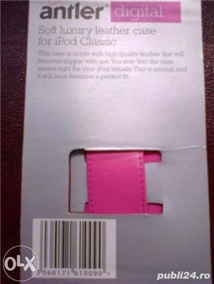 Husa noua i-pod piele lux moale Antler Anglia roz, neagra, crem, gri - imagine 3