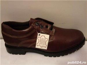 Pantofi barbati noi toamna iarna piele maro-roscat nr. 42 si 44 marca The Shoe Tailor Anglia - imagine 3