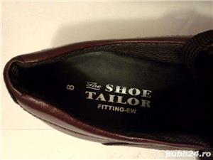 Pantofi barbati noi toamna iarna piele maro-roscat nr. 42 si 44 marca The Shoe Tailor Anglia - imagine 6