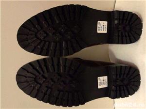 Pantofi barbati noi toamna iarna piele maro-roscat nr. 42 si 44 marca The Shoe Tailor Anglia - imagine 2
