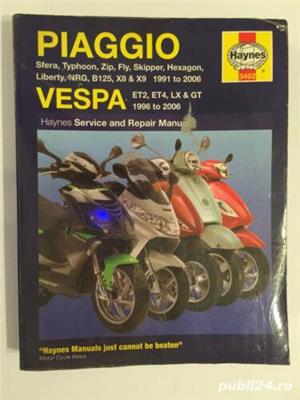 Manuale reparatii moto Haynes pt. Piaggio si Vespa anii 1991-2006 - imagine 7