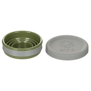 Pahar pliabil din silicon, cu capac  - imagine 3